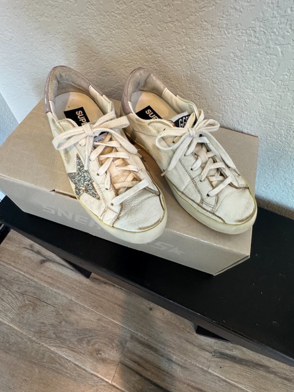 Golden Goose SuperStar Sneakers White Lavendar 36 6 - Picture 3 of 5